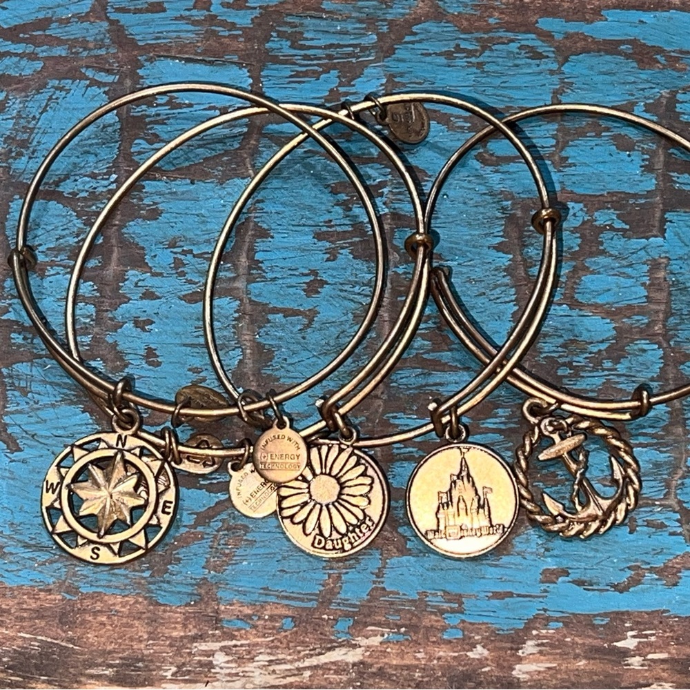 Set of 4 Alex & Ani bracelets